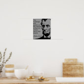 Poster Citation de l'affiche de Lincoln (Cuisine)