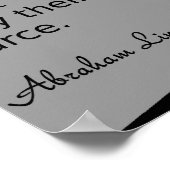 Poster Citation de l'affiche de Lincoln (Coin)