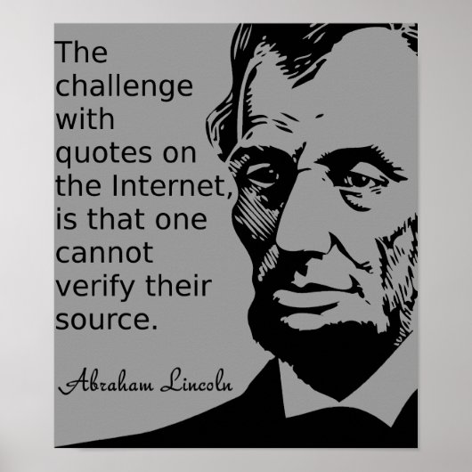 Poster Citation de l'affiche de Lincoln (Devant)