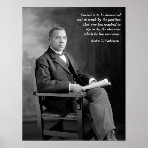Poster Citation de l'agent de réservations T. Washington