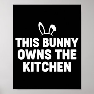 Poster Citation de lapin de Pâques drôle ce lapin possède