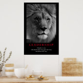Poster Citation de leadership inspirationnel Fierté de li (Cuisine)