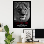 Poster Citation de leadership inspirationnel Fierté de li (Bureau à domicile)