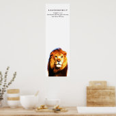 Poster Citation de leadership motivationnel Lion (Cuisine)