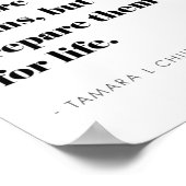 Poster Citation de l'école d'accueil Inspiration moderne  (Coin)