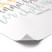 Poster Citation de l'école d'accueil Rainbow Pastel Charl (Coin)