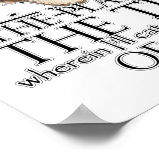 Poster Citation de lecture de hameçon (Coin)