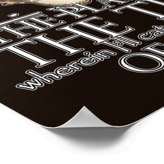 Poster Citation de lecture de hameçon (Coin)