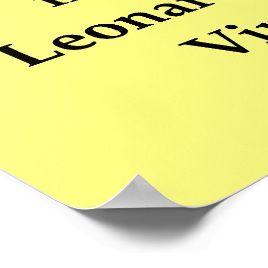 Poster citation de leonardo da vinci (Coin)