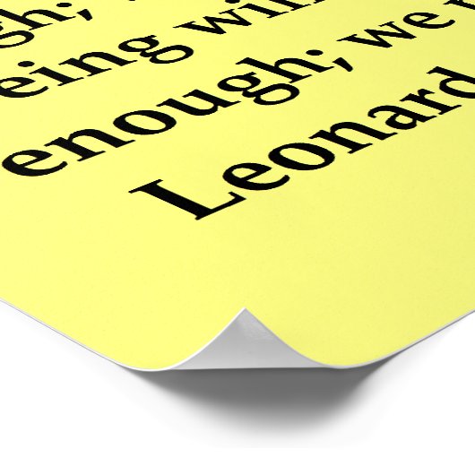 Poster citation de leonardo da vinci (Coin)