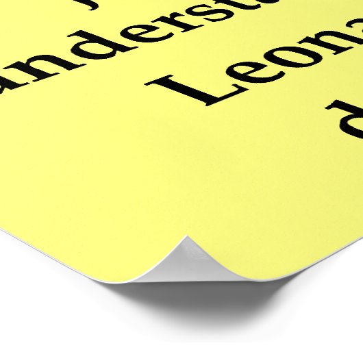 Poster citation de leonardo da vinci (Coin)