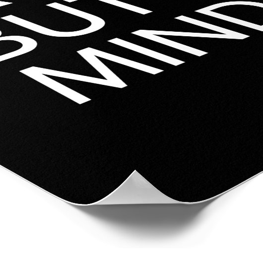 Poster Citation de l'état d'esprit (Coin)