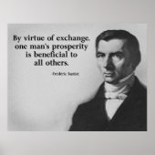 Poster Citation de libre-échange Bastiat (Devant)