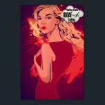 Poster Citation de l'IDGAF Pun, Funny Punny Pop Art<br><div class="desc">Impression artistique drôle, amusante et festive. Ajoutez un peu de relief comique à votre maison ou à votre bureau avec cette amusante toile Pop Art avec une illustration de beauté blonde de "Feeling Kinda IDGAF - ish Today". Poster Drôle De Pop Art. Belle femme blonde pensant. Poster drôle de mème....</div>