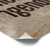 Poster Citation de livre & café en gras (Coin)