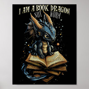 Poster Citation De Livres Je Suis Un Dragon De Livre Pas 