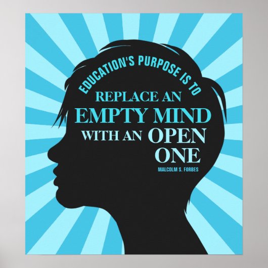 Poster Citation de Malcolm Forbes 18"x20" (Devant)