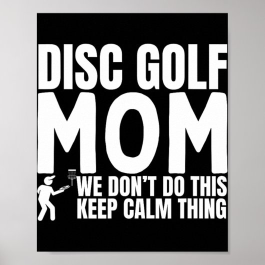 Poster Citation de maman de disc golf drôle de disc golf (Devant)