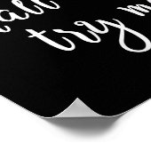 Poster Citation de maman drôle Tu ne vas pas m'essayer Fê (Coin)