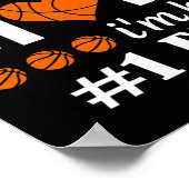 Poster Citation de maman du fan de basket-ball (Coin)