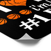 Poster Citation de maman du fan de basket-ball (Coin)