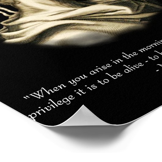 Poster Citation de Marcus Aurelius (Coin)