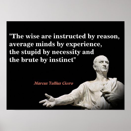 Poster Citation De Marcus Tullius Cicero (Devant)