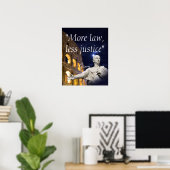 Poster Citation de Marcus Tullius Cicero sur le droit et (Bureau à domicile)
