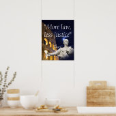 Poster Citation de Marcus Tullius Cicero sur le droit et (Cuisine)