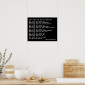 Poster Citation de Martin Niemöller (Cuisine)