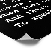 Poster Citation De Martin Niemöller (Modifiée) (Coin)