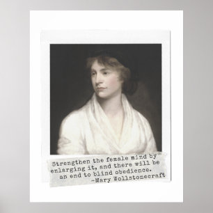 Poster Citation de Mary Wollstonecraft - Great Women in H