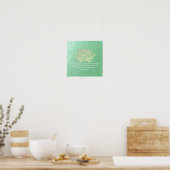 Poster Citation de méditation de l'instructeur de YOGA Bl (Cuisine)