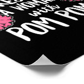 Poster Citation de meneuse de jeu féminine pour une fille (Coin)