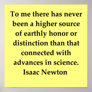 Poster citation de monsieur Isaac Newton