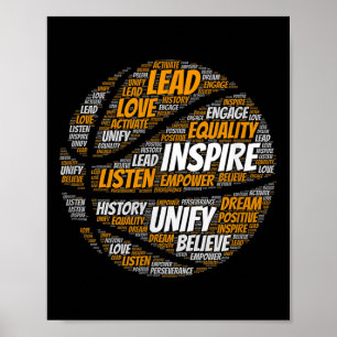 Poster Citation de motivation Basketball mots inspirants