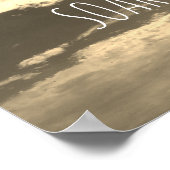 Poster citation de motivation ciel et nuages (Coin)