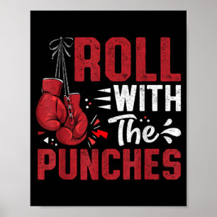 Poster Citation de motivation de boxe : S'adapter aux cou