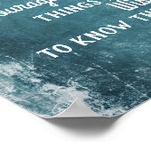 Poster Citation de motivation de la prière de sérénité bl (Coin)