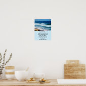 Poster Citation De Motivation De Plage : Comme Les Vagues (Cuisine)