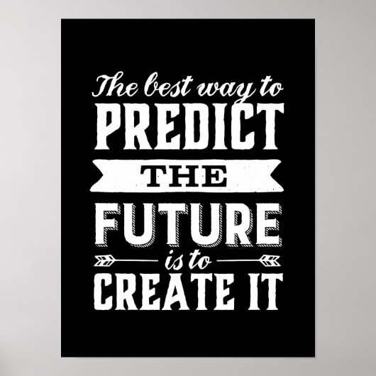 Poster Citation De Motivation Inspirationnelle Créer L'Av (Devant)