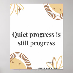 Poster Citation de motivation minimaliste