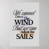 Poster Citation De Motivation Nautique Minimaliste (Devant)