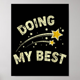Poster Citation de motivation pour faire de mon mieux 