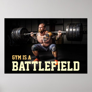 Poster Citation de motivation pour l'entraînement de body