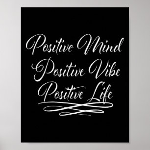 Poster Citation de motivation pour une vie positive et un