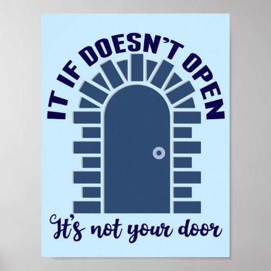 Poster Citation de motivation Restez positif, ce n'est pa (Devant)
