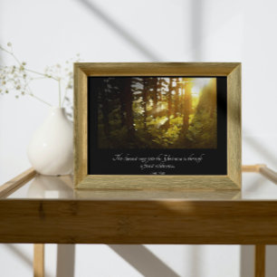 Poster Citation de Muir de Forêt Universe