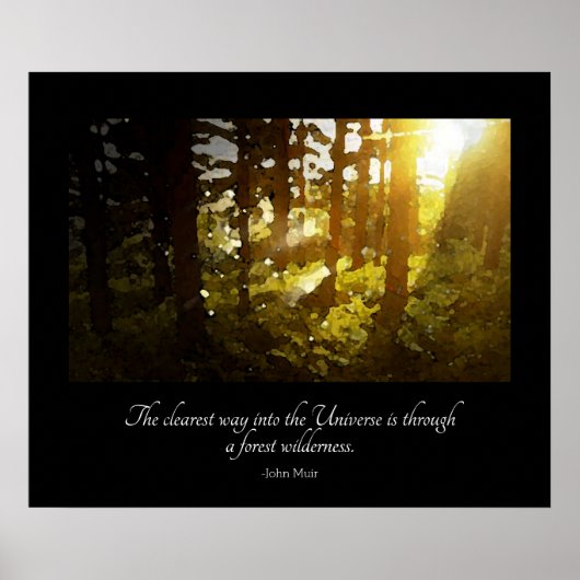 Poster Citation de Muir de Forêt Universe (Devant)