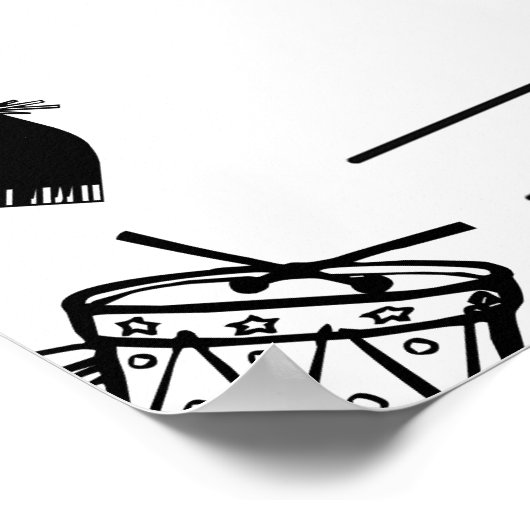 Poster Citation de musique (Coin)